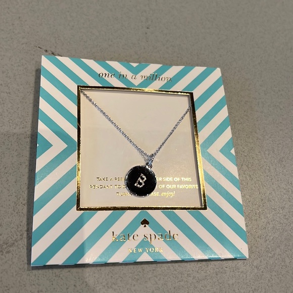 Kate Spade One in a Million Silver “B” necklace